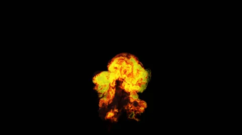 Explosion 3, High quality and realistic explosion with alpha Stock Footage 40148589
