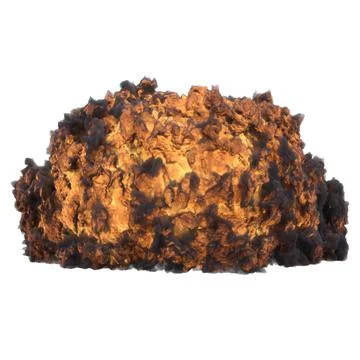 Explosion 3d illustration isolated on white background Stock Illustration