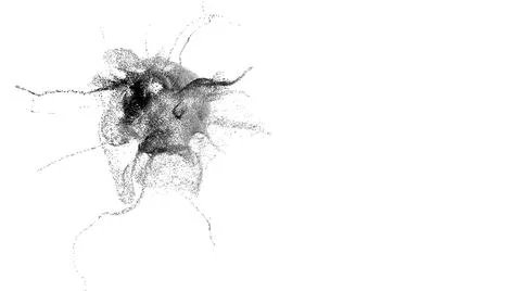 Explosion - 3D rendering. Abstract illustration, computer generated image (CG Illustrazione stock