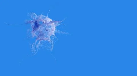 Explosion - 3D rendering. Abstract illustration, computer generated image (CG イラスト素材