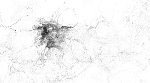 Explosion - 3D rendering. Abstract illustration, computer generated image (CG 스톡 일러스트