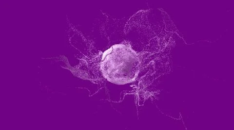 Explosion - 3D rendering. Abstract illustration, computer generated image (CG 스톡 일러스트
