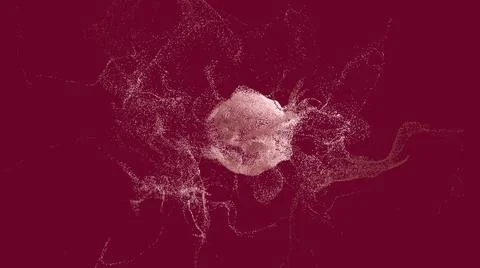 Explosion - 3D rendering. Abstract illustration, computer generated image (CG Illustrazione stock