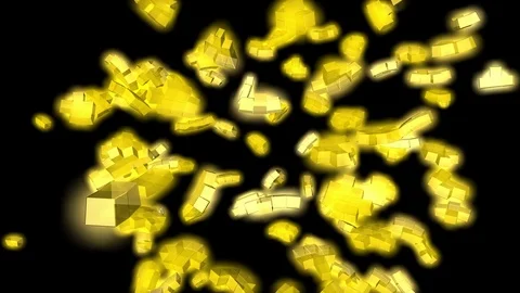 Explosion of 3d sphere, seamless looping Stock Footage 70260712