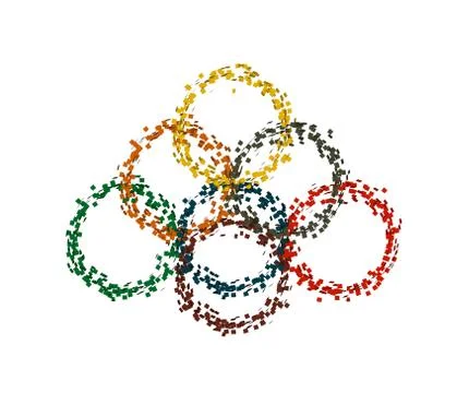 Explosion abstract circles Stock Illustration