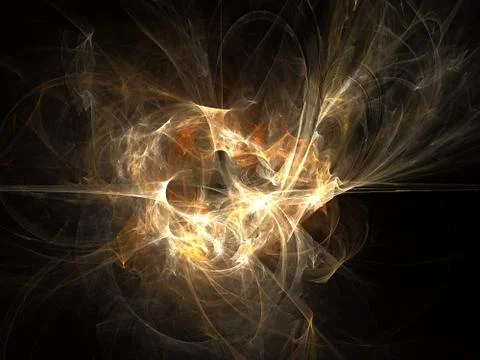 Explosion abstract fractal effect light background Stock Illustration