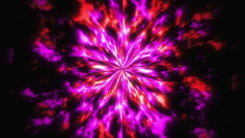 The explosion of an abstract supernova on a black background of space Stock Footage 246860664