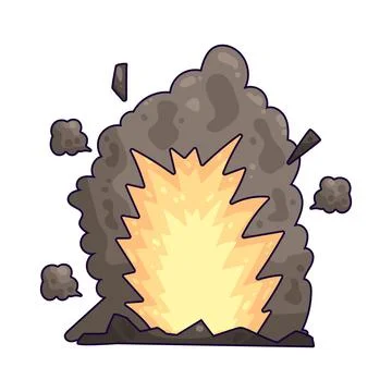 Explosion accident illustration Stockillustratie