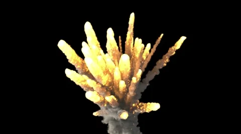 Explosion in air Stock Footage 58062803