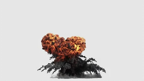 Explosion with Alpha Channel. Stock Footage 239516214