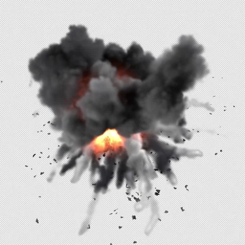 Explosion with Alpha Vidéo 165704057