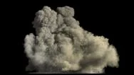 Explosion With Alpha Mask Stock Footage