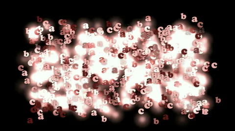 explosion alphabet abc and cartoon lette... | Stock Video | Pond5