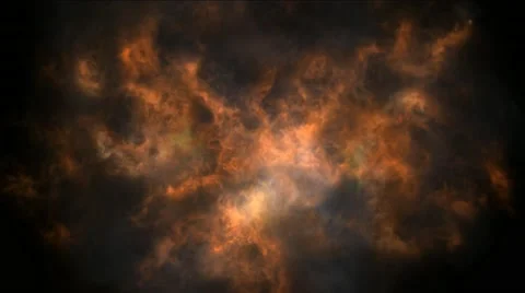 Explosion and Ashes on black background Stock Footage 52811595
