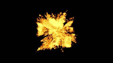 Explosion and Fire with Matte 動画素材 55062954