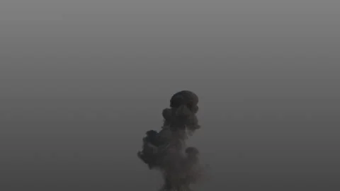 Explosion and high smoke plume Stock Footage 131471696