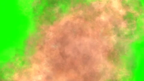 Explosion and smoke on green screen. Stock Footage 136339017