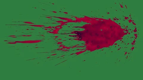 Explosion Animated Isolated Green Screen Stock Video Stock Footage 338018339