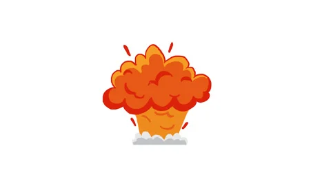 Explosion animation 4K Stock Footage 149302181