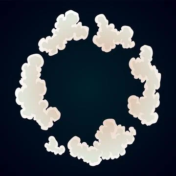Explosion animation. Animation for game of the explosion effect. Cartoon Stock Illustration