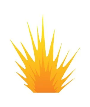 Explosion animation. Animation for game of the explosion effect. Cartoon Stock Illustration