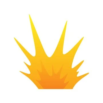 Explosion animation. Animation for game of the explosion effect. Cartoon Stock Illustration