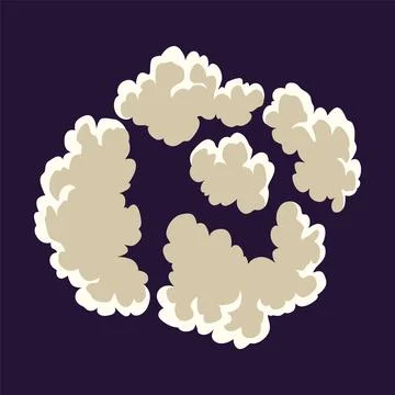 Explosion animation. Animation for game of the explosion effect. Cartoon Illustrazione stock