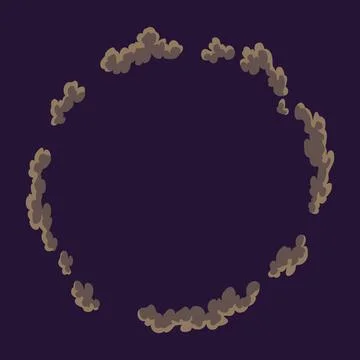 Explosion animation. Animation for game of the explosion effect. Cartoon Stock Illustration