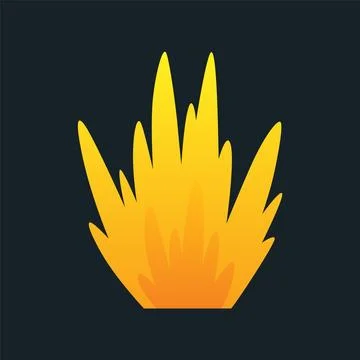 Explosion animation. Animation for game of the explosion effect. Cartoon Stockillustratie