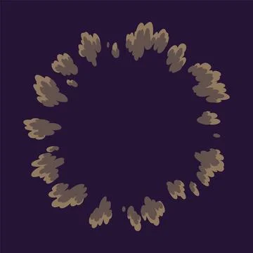 Explosion animation. Animation for game of the explosion effect. Cartoon Stock Illustration