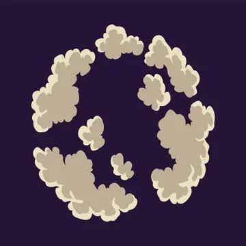 Explosion animation. Animation for game of the explosion effect. Cartoon イラスト素材