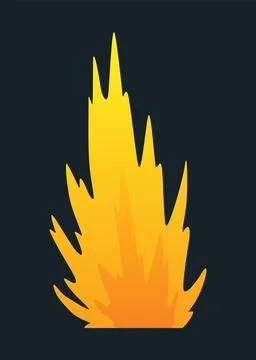 Explosion animation. Animation for game of the explosion effect. Cartoon Stock Illustration