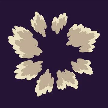 Explosion animation. Animation for game of the explosion effect. Cartoon Stock Illustration