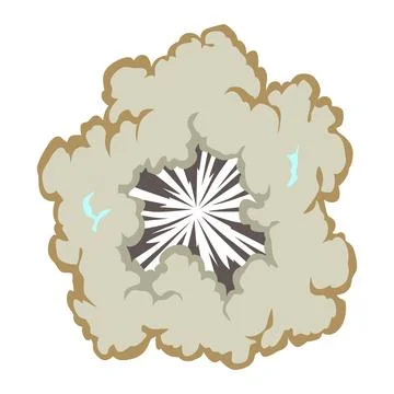 Explosion animation. Cartoon burst effect of vector comic boom and bang. Bomb イラスト素材
