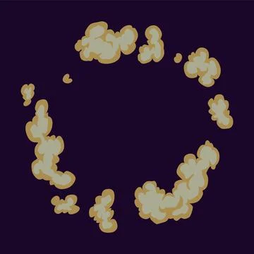 Explosion animation. Cartoon burst effect of vector comic boom and bang. Bomb Stock Illustration