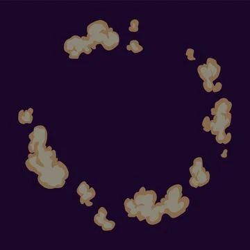 Explosion animation. Cartoon burst effect of vector comic boom and bang. Bomb Stock Illustration