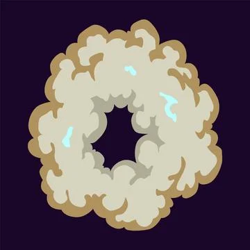 Explosion animation. Cartoon burst effect of vector comic boom and bang. Bomb イラスト素材