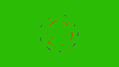 Explosion animation on green screen Stock Footage 330679971