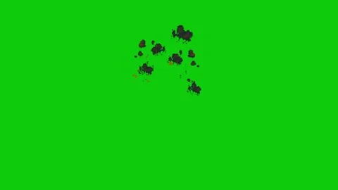 Explosion animation on green screen 库存影片 332338765
