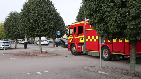 An explosion in an apartment building, Linköping, Sweden Stock Footage 251663466