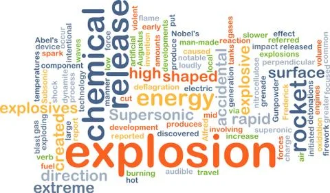 Explosion background concept Stock Illustration
