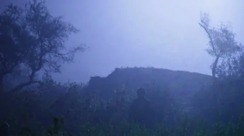 Explosion behind running soldier Video stock 7766878