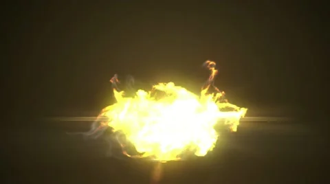 Explosion on black. 2 versions - with and without flash. Alpha mask. HD 1080. Stock Footage 11250142