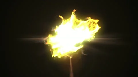Explosion on black. 2 versions - with and without flash. Stock Footage 11250192