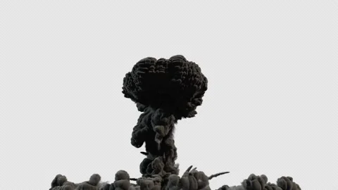 Explosion Black Smoke Stock Footage 221397002