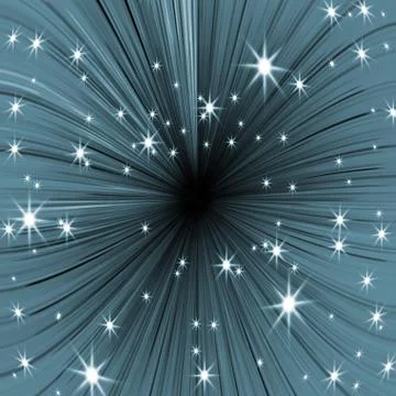 Explosion black star Stock Photos