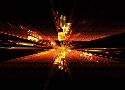 Explosion, blast Explosion, broken glass, burst of light, abstract illustr... Stockfoto's