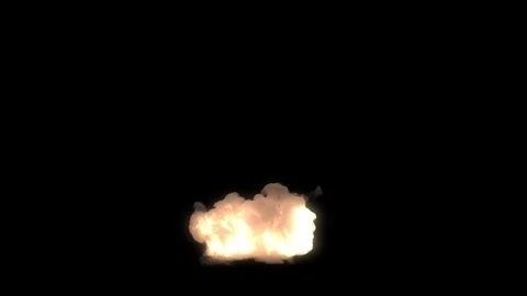 Explosion blast smoke dissipate Stock-Footage 89928991
