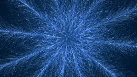 Explosion blue lights sparkles. Glowing light explodes. Stock Footage 112275246