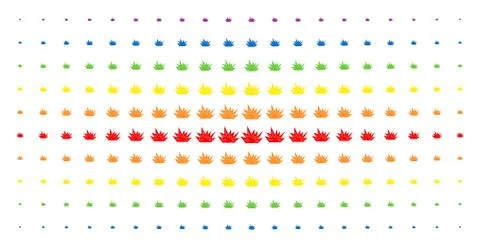 Explosion Boom Spectrum Halftone Pattern Stock Illustration